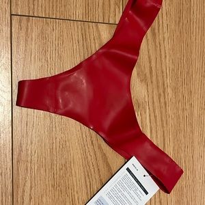 Brand New Red Latex Thong